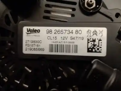 Автозапчастина б/у генератор для peugeot 2008 ii (ud_, us_, uy_, uk_) 1.2 puretech 130 посилання на oem iam 9826573480  2719830c
