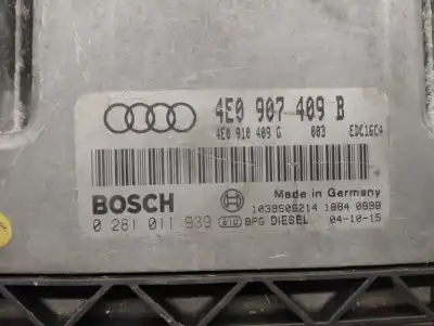 Second-hand car spare part ecu engine control for audi a8 d3 (4e2, 4e8) 4.0 tdi quattro oem iam references 4e0907409b  0281011939