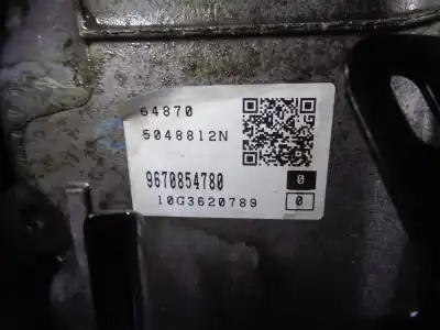 Автозапчастина б/у коробка передач для peugeot 5008 2.0 16v hdi fap cat (rhh / dw10cted4) посилання на oem iam 20gy03 tf80sc 2231s1