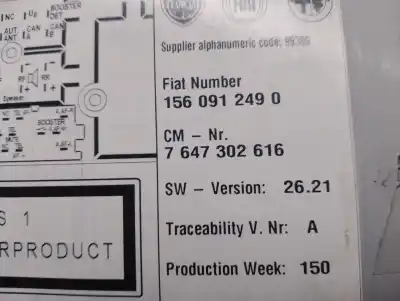 Автозапчастина б/у аудіо система / радіо cd для alfa romeo giulietta (191) 2.0 jtdm посилання на oem iam 7647302616  1560912490