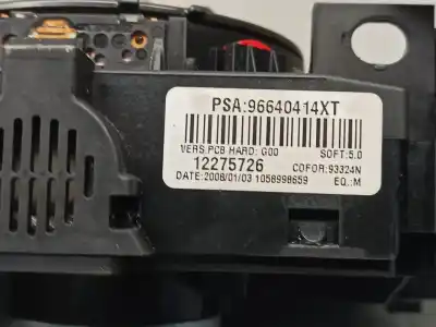 Second-hand car spare part headlights switch for citroen c3 1.4 hdi (68 cv) 1.4 hdi oem iam references 96640414xt  