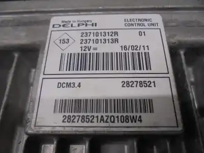 Автозапчастина б/у ебу контролер двигуна для renault twingo ii (cn0_) 1.5 dci 75 посилання на oem iam 237101312r  237101313r