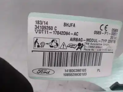 Автозапчасти б/у передняя правая подушка безопасности за ford transit connect v408 furgoneta/monovolumen 1.6 tdci ссылки oem iam 1822655  dt1117042d94 Автозапчасти б/у передняя правая подушка безопасности за ford transit connect v408 furgoneta/monovolumen 1.6 tdci ссылки oem iam 1822655  dt1117042d94