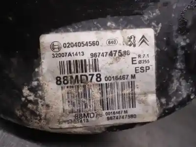 Peça sobressalente para automóvel em segunda mão servo freio por citroen c4 lim. 1.6 hdi fap referências oem iam 9674747580  0204054560