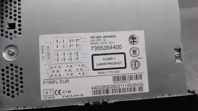 Second-hand car spare part audio system / radio cd for fiat punto (evo) (199) 1.3 16v jtd cat oem iam references 7355354400  