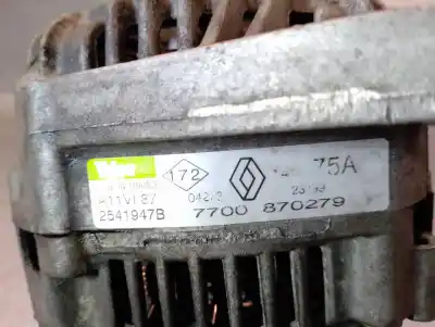 Second-hand car spare part alternator for renault clio ii fase i (b/cbo) 1.6 initiale (b/cbod) 90 cv / 66 kw oem iam references 7700870279  2541949b