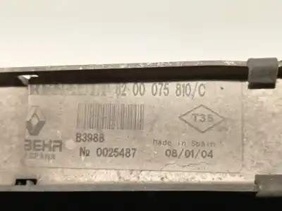 Автозапчасти б/у интеркулер за renault laguna ii (bg0/1_) 2.2 dci (bg0f) ссылки oem iam 8200075810c  b3988