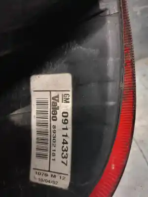 Pezzo di ricambio per auto di seconda mano luci posteriori destra per opel corsa d (s07) 1.4 (l08 l68) riferimenti oem iam 1222057  09114337