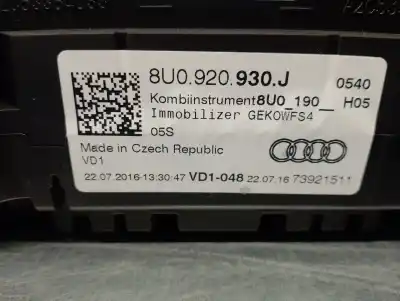 Автозапчастина б/у панель інструментів для audi q3 (8ug) 2.0 16v tdi посилання на oem iam 8u0920930j  a2c53364033