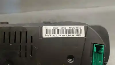 Pezzo di ricambio per auto di seconda mano pannello degli strumenti per skoda superb i (3u4) 1.9 tdi riferimenti oem iam 3u0920810a  110080116003