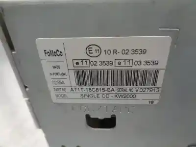 Second-hand car spare part audio system / radio cd for ford transit connect (tc7) 1.8 tdci cat oem iam references at1t18c815ba  