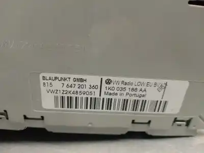 Peça sobressalente para automóvel em segunda mão sistema de áudio / rádio cd por volkswagen passat alltrack b7 (365) 2.0 tdi referências oem iam 1k0035186aa