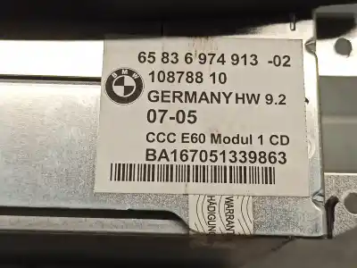 Pezzo di ricambio per auto di seconda mano impianto audio / radio cd per bmw serie 5 berlina (e60) 3.0 24v cat riferimenti oem iam 65836974913  