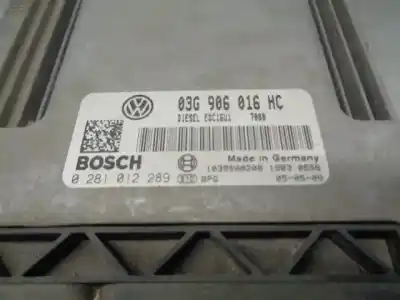 Peça sobressalente para automóvel em segunda mão centralina de motor uce por seat altea (5p1) 1.9 tdi referências oem iam 03g906016hc  0281012289