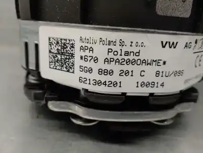 Recambio de automóvil de segunda mano de airbag delantero izquierdo para volkswagen golf vii sportsvan 1.6 16v tdi dpf referencias oem iam 5g0880201c  621304201