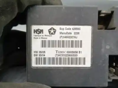 Peça sobressalente para automóvel em segunda mão módulo eletrônico por jeep commander 3.0 crd cat referências oem iam 04602327aj  00005658