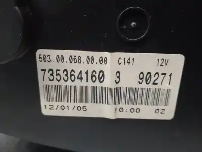 Автозапчастина б/у панель інструментів для fiat idea (135) 1.3 16v jtd 16v dynamic plus (10.2005->) 69 cv / 51 kw посилання на oem iam 735364160  5030680000