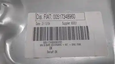 Автозапчастина б/у регулятор вікна передній лівий для fiat idea (135) 1.3 16v jtd 16v dynamic plus (10.2005->) 69 cv / 51 kw посилання на oem iam 517348960  