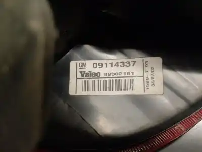 Second-hand car spare part right tailgate light for opel corsa c (x01) 1.7 dti (f08 f68) oem iam references 09114337  89302181