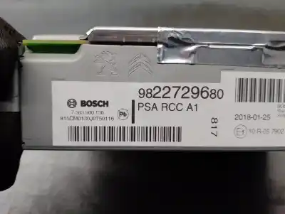 Second-hand car spare part audio system / radio cd for citroen c4 picasso * oem iam references 9822729680  7503900130