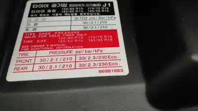 Peça sobressalente para automóvel em segunda mão porta luvas por chevrolet aveo 1.4 cat referências oem iam 96951663  