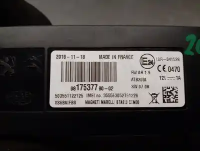 Second-hand car spare part electronic module for citroen ds3 1.2 12v e-thp oem iam references 9617537780  503551122125