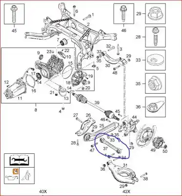 Автозапчасти б/у задний левый нижний рычаг подвески за opel antara a (l07) 2.0 cdti ссылки oem iam 96626425  