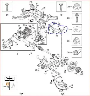 Автозапчасти б/у левый задний верхний рычаг подвески за opel antara a (l07) 2.0 cdti ссылки oem iam 96626419  