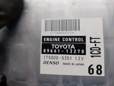Second-hand car spare part ecu engine control for toyota corolla (_e12_) 2.0 d-4d (cde120_) oem iam references 8966113270  1758005351