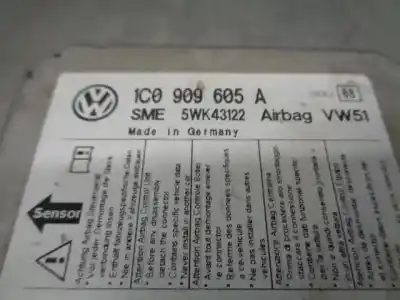 Автозапчасти б/у блок управления подушками безопасности за seat leon (1m1) 1.9 tdi ссылки oem iam 1c0909605a  5wk43122