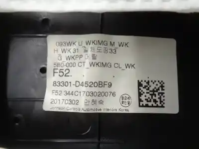 Pezzo di ricambio per auto di seconda mano rivestimento portiera posteriore sinistra per kia optima (jf) 1.7 crdi riferimenti oem iam 83301d4520  83307d4030