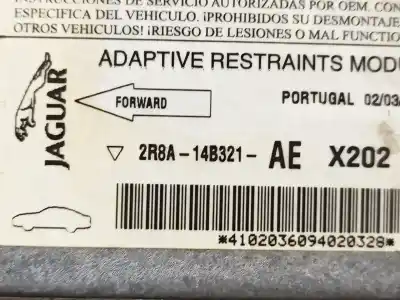Second-hand car spare part airbag control unit for jaguar s-type 2.5 v6 executive oem iam references 2r8a14b321ae  