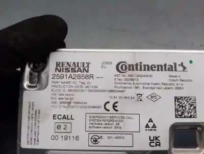 Peça sobressalente para automóvel em segunda mão módulo eletrônico por renault captur ii (hf_) tce 100 (hfmt) referências oem iam 2591a2858r  a3c1020240200