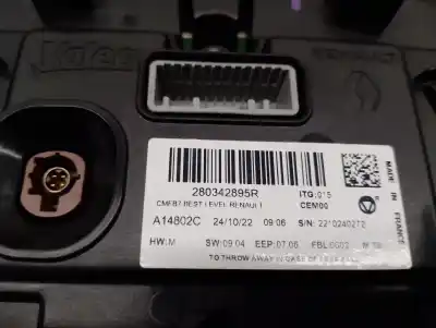 Peça sobressalente para automóvel em segunda mão display gps / multimídia por renault captur ii (hf_) tce 100 (hfmt) referências oem iam 280342895r  