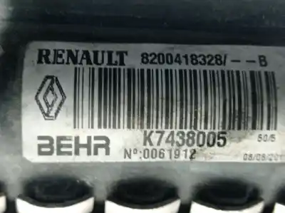 Автозапчастина б/у водяний радіатор для renault kangoo (f/kc0) 1.5 dci diesel 68 cv / 50 kw посилання на oem iam 8200418328b  k7438005