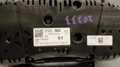 Second-hand car spare part dashboard for seat leon st (5f8) 1.6 tdi oem iam references 5f0920863a vd0 a2c94688500