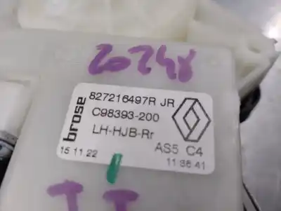 İkinci el araba yedek parçası arka sol cam regülatörü için renault captur ii (hf_) tce 100 (hfmt) oem iam referansları 827216497r  