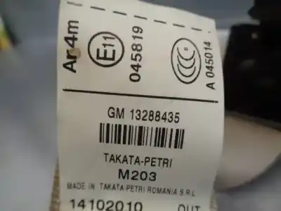 Автозапчастина б/у задній правий ремін безпеки для opel insignia a (g09) 2.0 cdti 4x4 (68) посилання на oem iam 13288435  