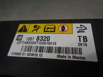 Автозапчастина б/у блок управління подушками безпеки для opel insignia a (g09) 2.0 cdti 4x4 (68) посилання на oem iam 13578320  41086901