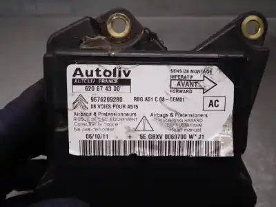 İkinci el araba yedek parçası hava yastigi kontrol ünitesi için citroen c3 1.4 hdi (68 cv) 1.4 hdi oem iam referansları 9676209280  620674300