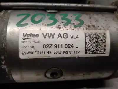 Second-hand car spare part starter motor for seat leon st (5f8) 1.6 tdi oem iam references 02z911024l  02z911024l