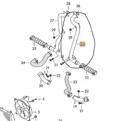 Peça sobressalente para automóvel em segunda mão tubo por audi a8 d3 (4e2, 4e8) 4.0 tdi quattro referências oem iam 057145957c  