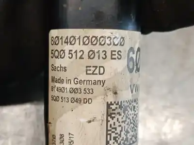 Pezzo di ricambio per auto di seconda mano ammortizzatore posteriore destro per seat leon (5f1) 1.6 tdi riferimenti oem iam 5q0513049dd  814901003533