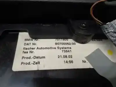 Pezzo di ricambio per auto di seconda mano bracciolo centrale per bmw serie 7 (e65/e66) 3.0 turbodiesel cat riferimenti oem iam 51167018140  5530582