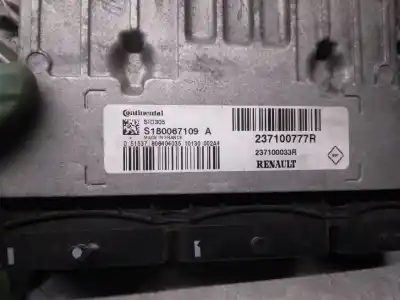 Автозапчастина б/у ебу контролер двигуна для renault scénic iii (jz0/1_) 1.5 dci посилання на oem iam 237100777r  s180067109a Автозапчастина б/у ебу контролер двигуна для renault scénic iii (jz0/1_) 1.5 dci посилання на oem iam 237100777r  s180067109a