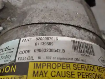 Автозапчастина б/у компресор кондиционера для renault espace iv (jk0) (2002->) 2.2 dci (jk07) посилання на oem iam 6561573  8200067915