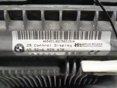 Second-hand car spare part multifunction display for bmw serie 7 (e65/e66) 3.0 turbodiesel cat oem iam references 65826929478  