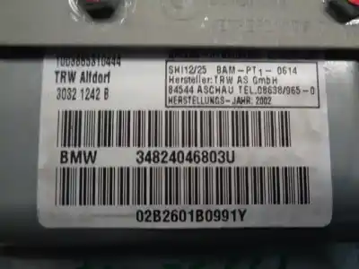 Peça sobressalente para automóvel em segunda mão airbag traseiro lado direito por bmw serie 7 (e65/e66) 3.0 turbodiesel cat referências oem iam 34824046803u  