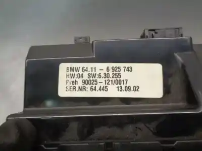 Peça sobressalente para automóvel em segunda mão comando de sofagem (chauffage / ar condicionado) por bmw serie 7 (e65/e66) 3.0 turbodiesel cat referências oem iam 64116925743  