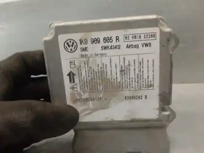 Автозапчасти б/у блок управления подушками безопасности за volkswagen jetta (1k2) 1.9 tdi ссылки oem iam 1k0909605r  5wk43412